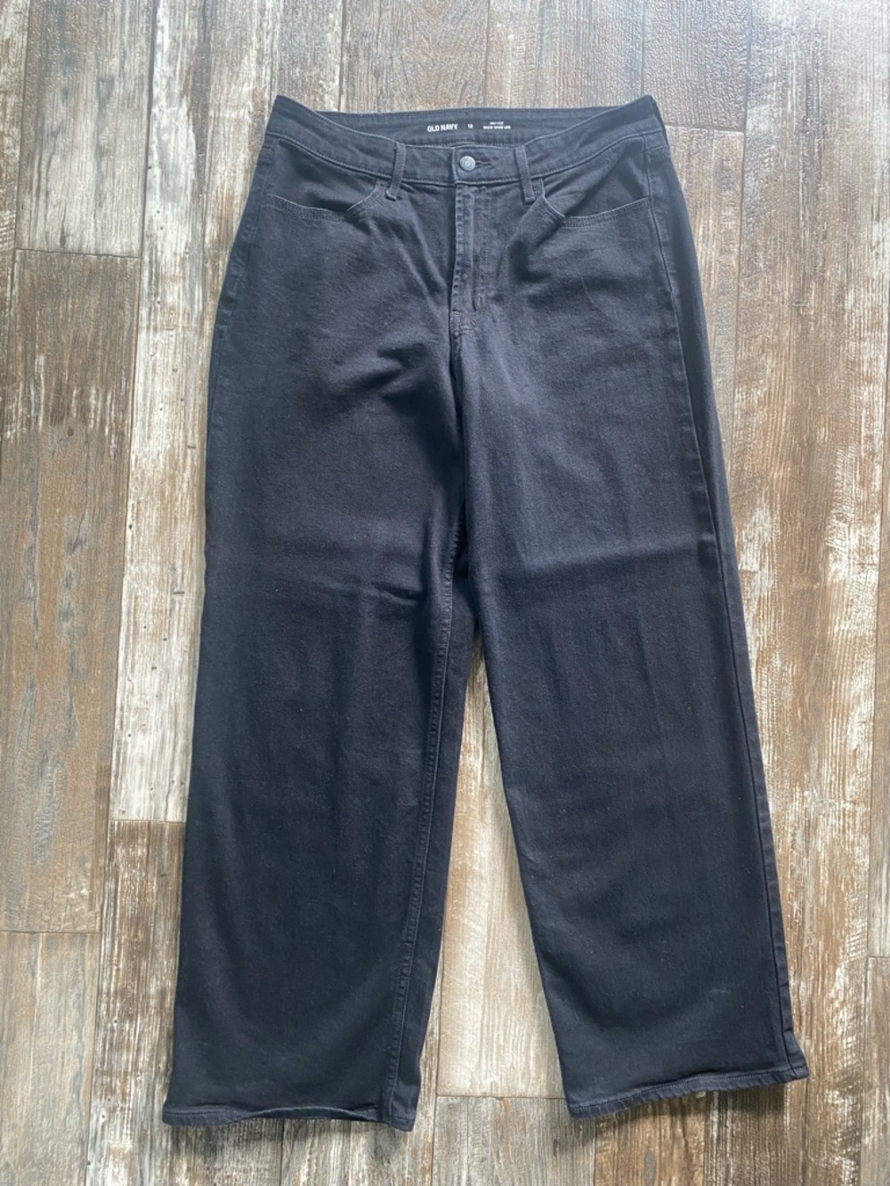 Old Navy Black High-Rise Wow Wide Leg